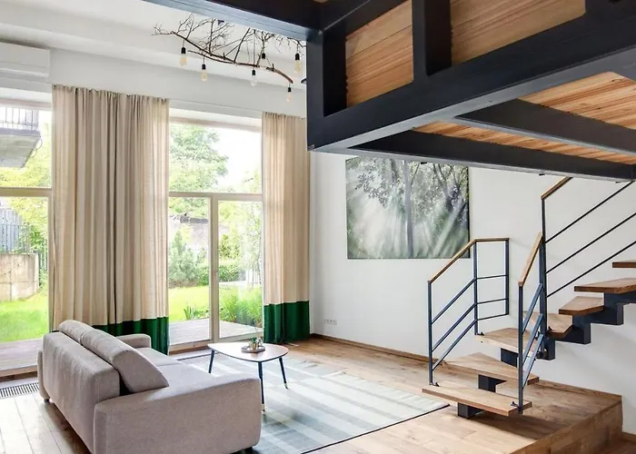 Cosy Loft With Terrace In Paupys By Urban Rent